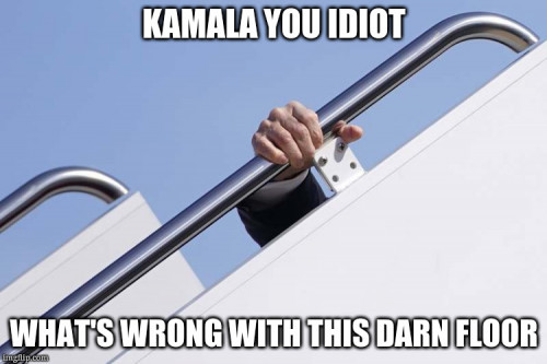 Sleepy Joe Biden mad at Kamala