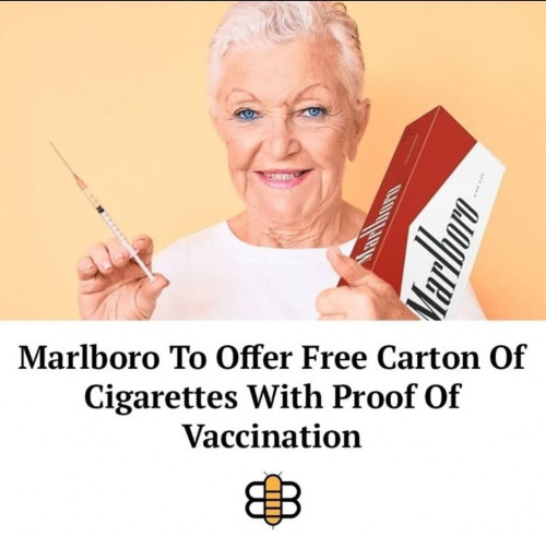 Free cigarettes for vaccinated