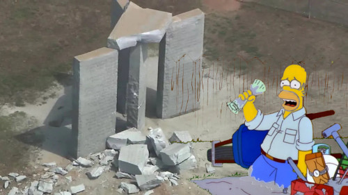 Destroyed monument
