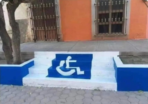 Disability stairs shitty design