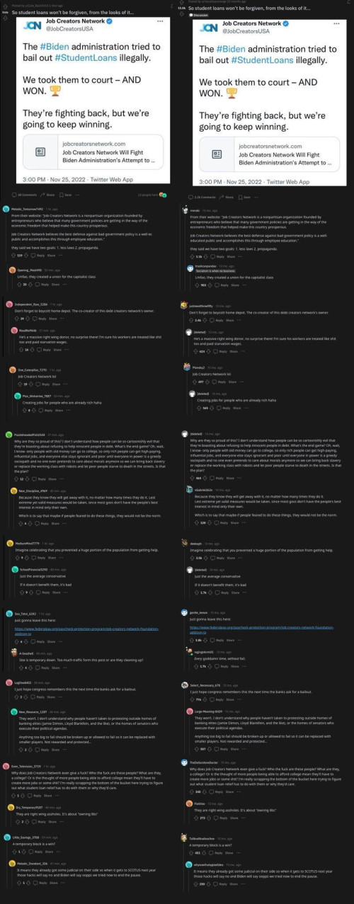 Notice how two sets of bot users replicate the exact same thread in a matter of minutes.